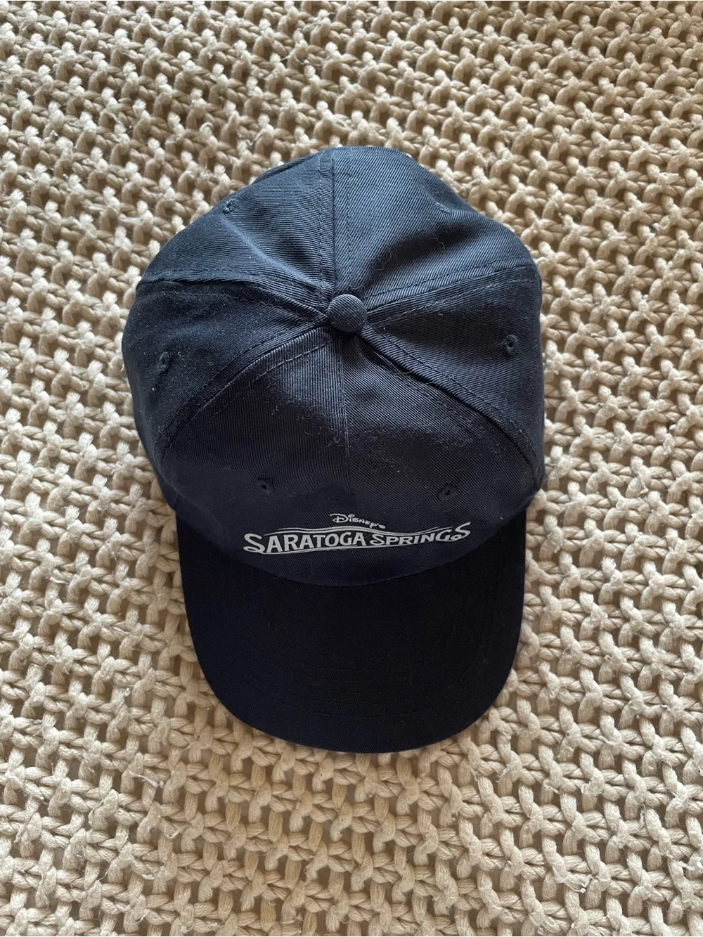 Disney Saratoga Springs DVC Cap with White Logo- Navy